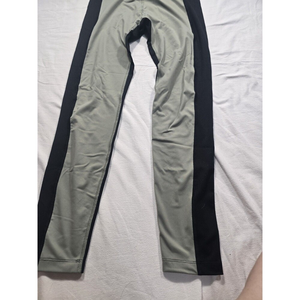 Victoria’s Secret Pink Leggings. Black Olive Green. Logo Waist. Size M - Picture 2 of 7